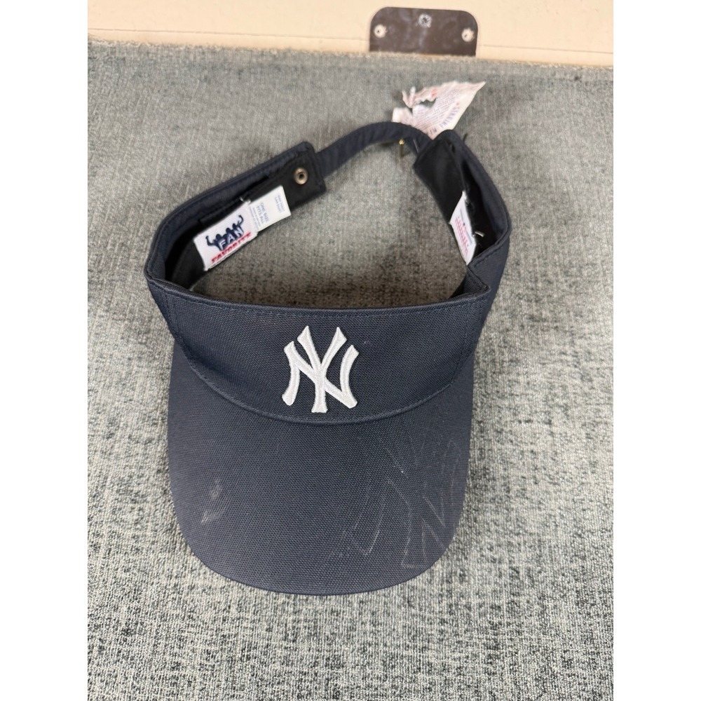 New York Yankees MLB Fan Favorite Navy Blue Adjustable Sun Visor Hat NWT